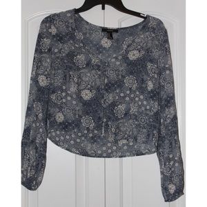 Forever 21 long sleeve crop top!